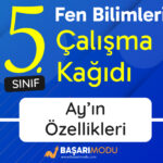 Ay’ın Özellikleri Çalışma Kağıdı
